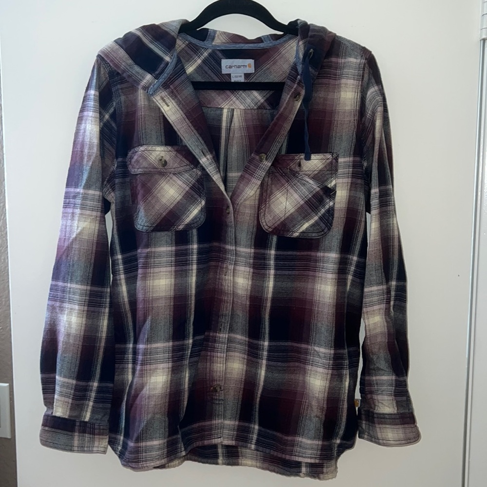 Carhartt hooded flannel